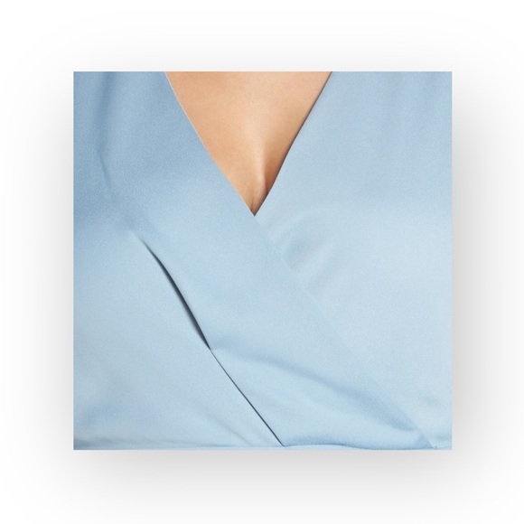 new Cooper St แชฅ Draped Surplice Neck Sleeveless Sheath Dress แชฅ Sky Blue แชฅ 16 XXL - Picture 5 of 14